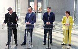 Die Ergebnisse der Sondierungen zwischen SPD und CDU/CSU - im Bild eine der Pressekonferenzen in Berlin - schmecken der Jungen U