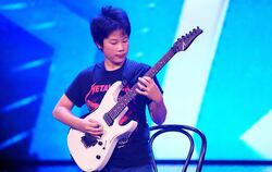 Yuyan Zhang aus Eningen bei seinem Auftritt bei "Das Supertalent" auf RTL.